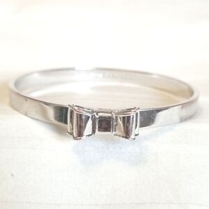 Kate Spade Silver Bow Bangle Bracelet